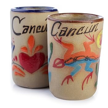 Amazon.com | Tequila Shot Glasses - Set of 4 Mexican Shot